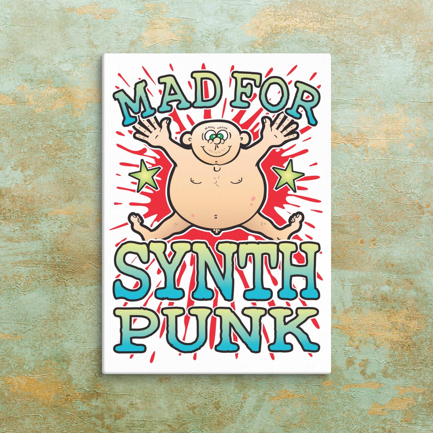 Synth Punk Canvas Print 30x40cm