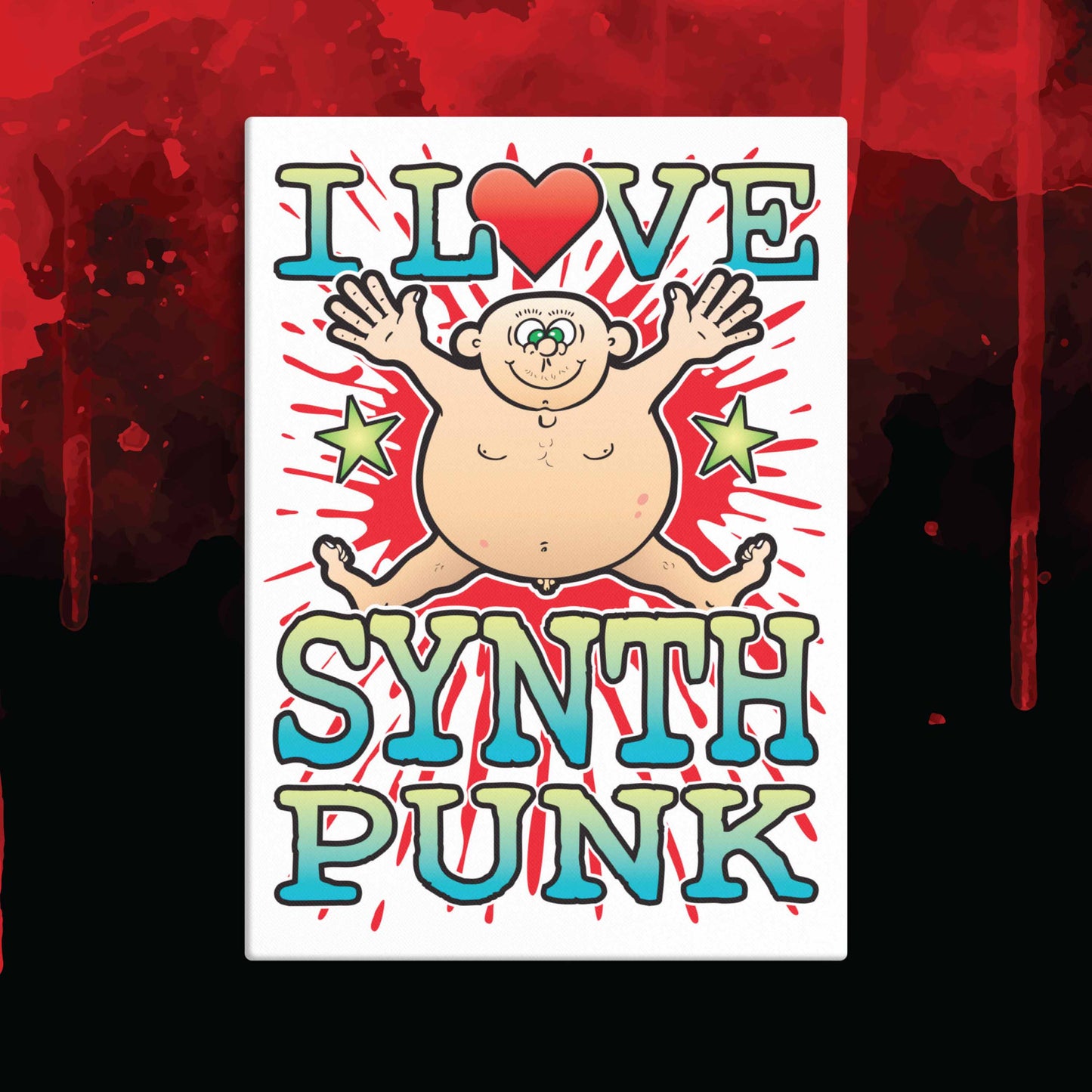 Synth Punk 51x71cm Canvas Print
