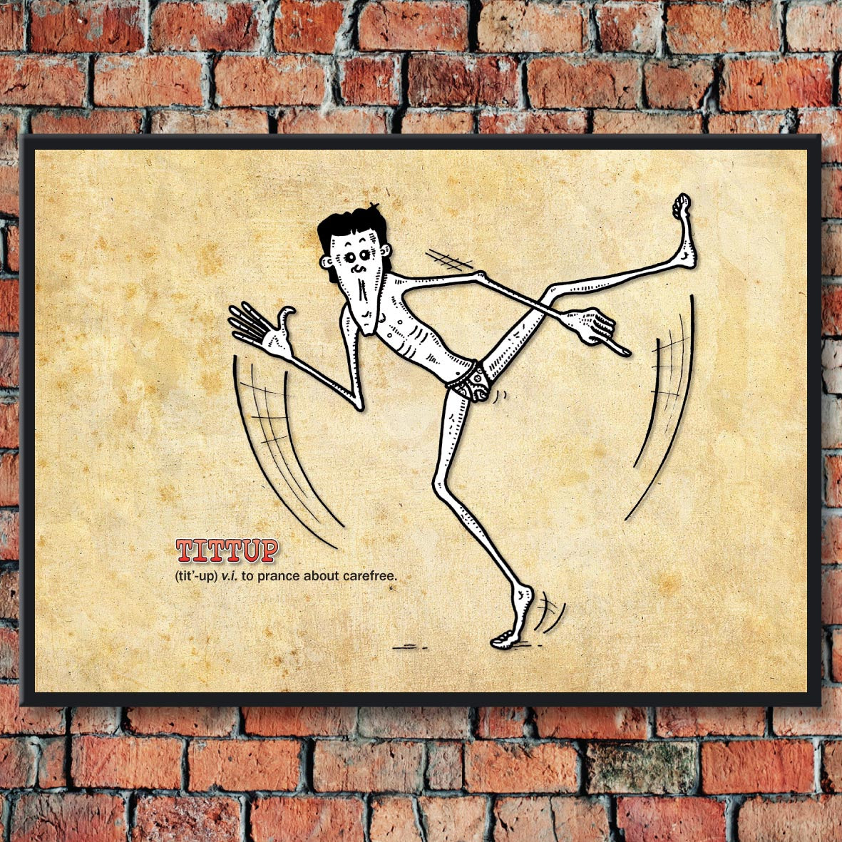Tittup Cartoon Art Print