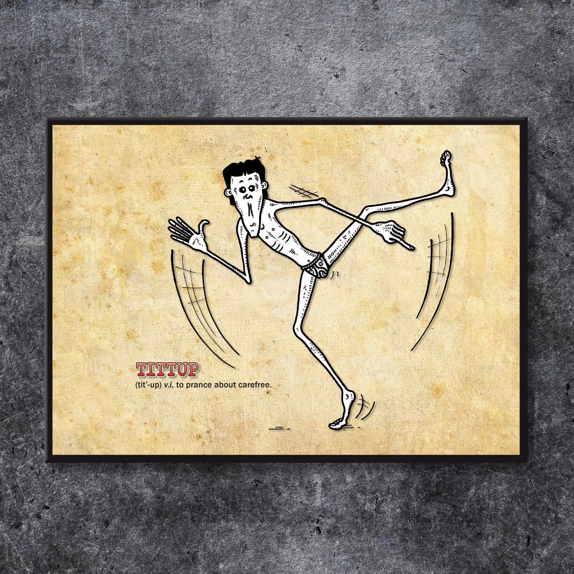 Tittup Cartoon Art Print