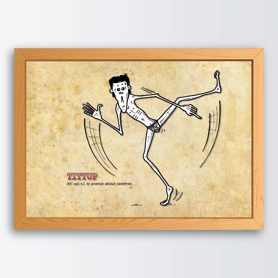 Tittup Cartoon Art Print