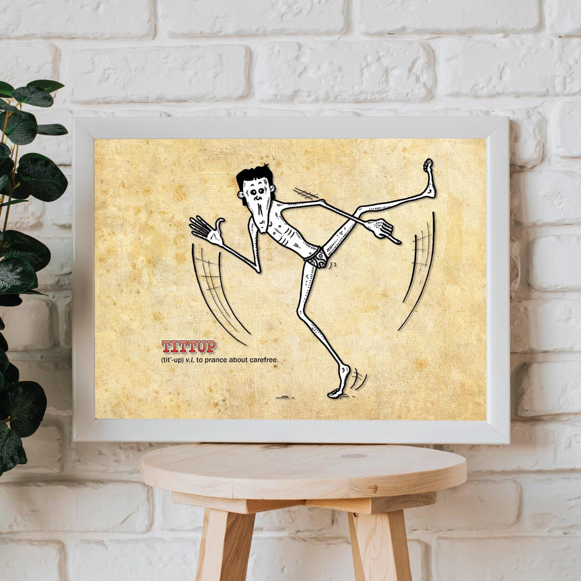 Tittup Cartoon Art Print