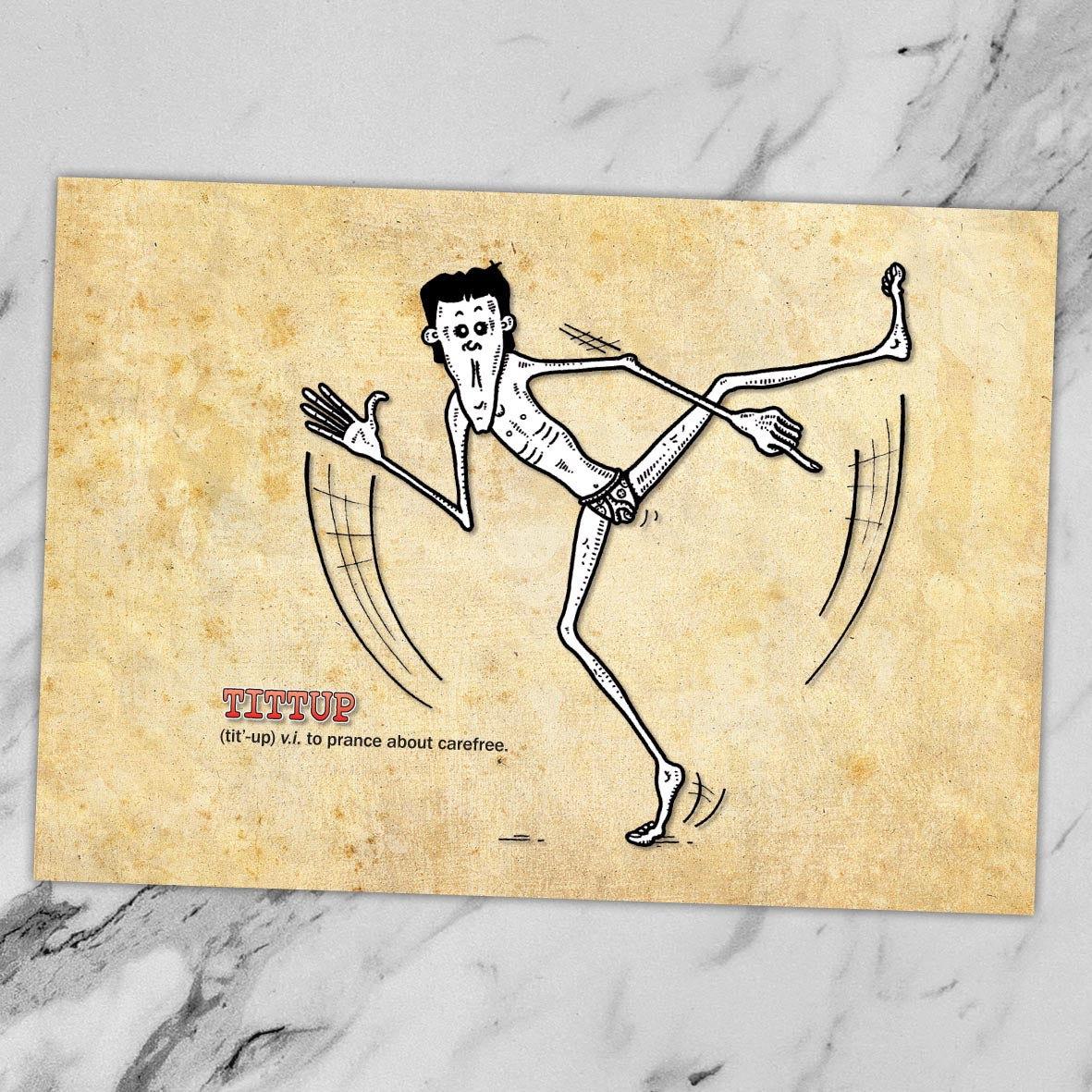 Tittup Cartoon Art Print