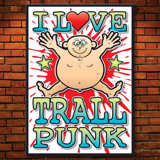 Trall Punk Art Print / Love Music Poster / Wall Décor / Rock Guru