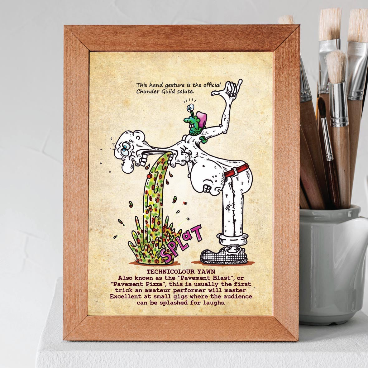 Technicolour Yawn Art Print