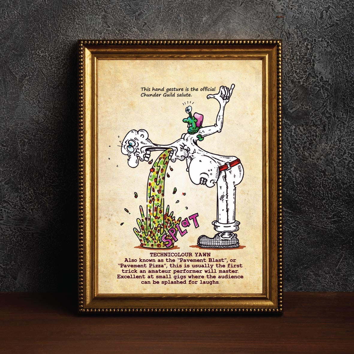 Technicolour Yawn Art Print