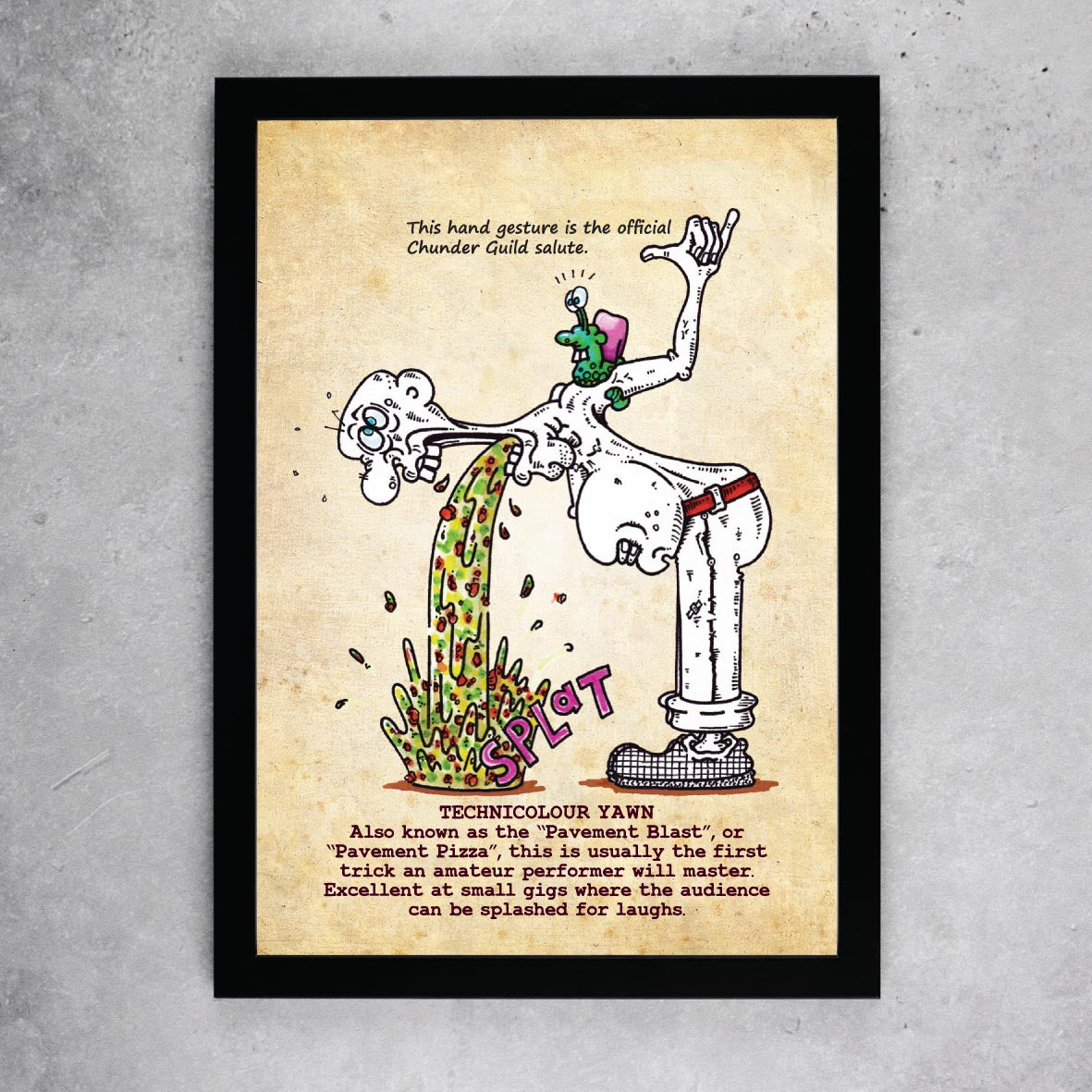 Technicolour Yawn Art Print