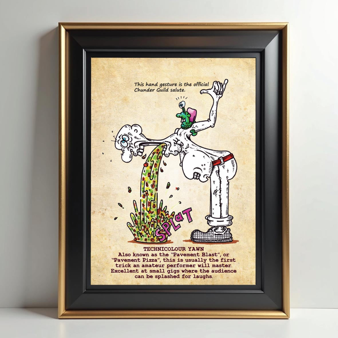 Technicolour Yawn Art Print