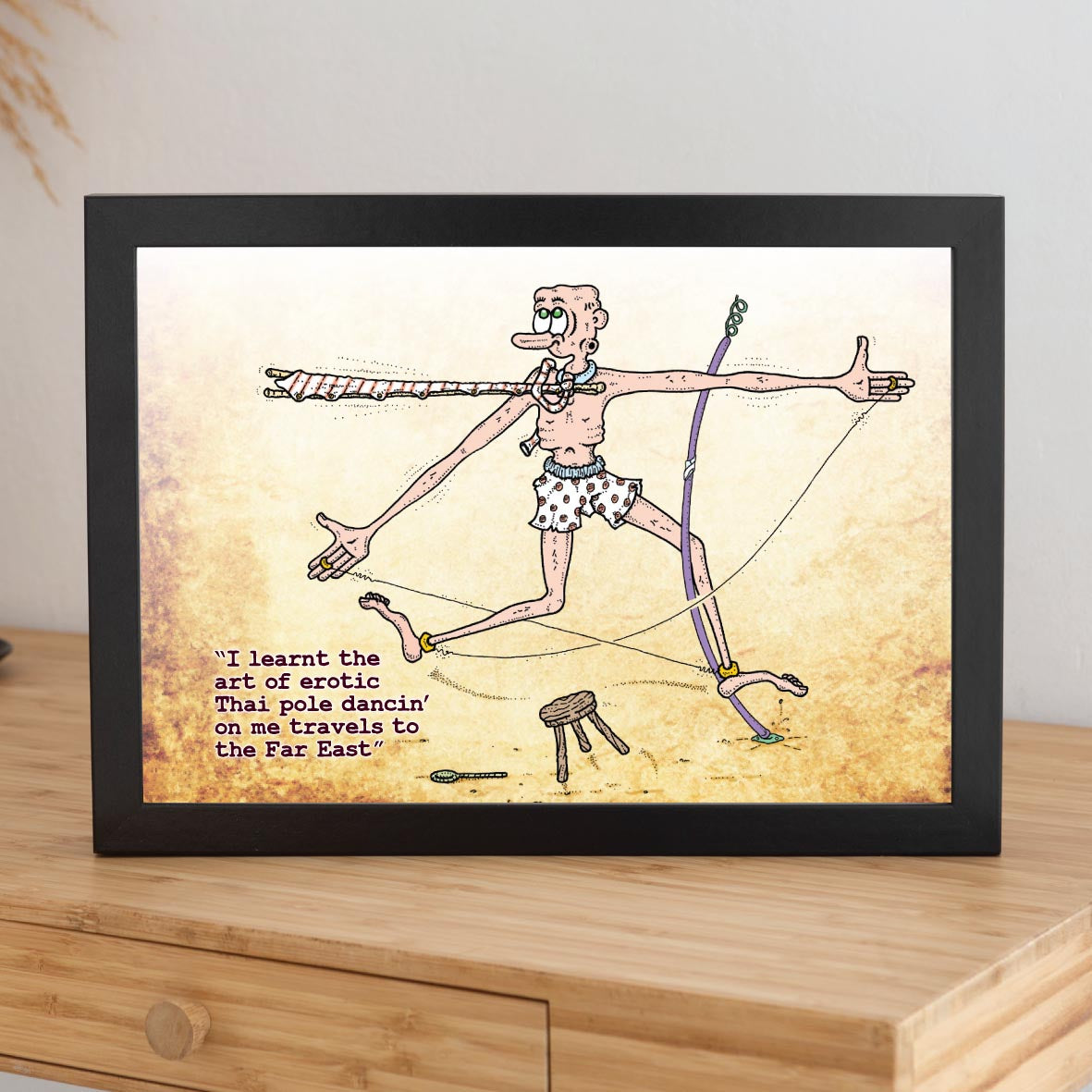 Thai Pole Dance Art Print