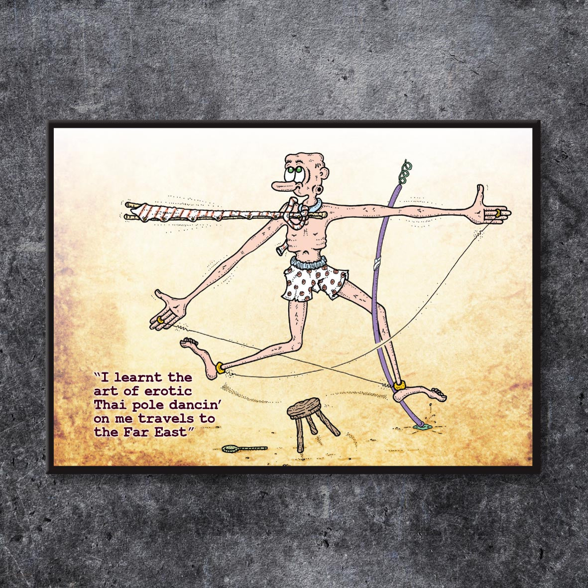 Thai Pole Dance Art Print