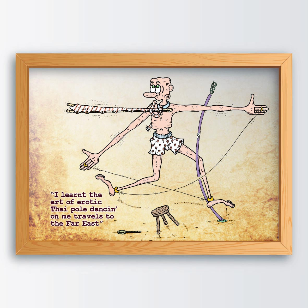 Thai Pole Dance Art Print