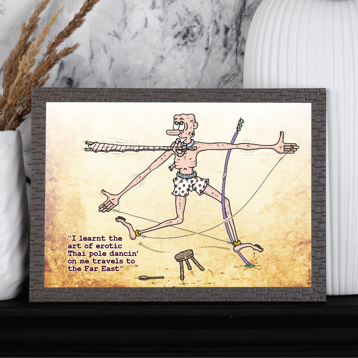 Thai Pole Dance Art Print