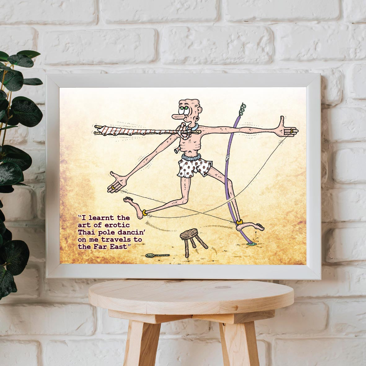 Thai Pole Dance Art Print