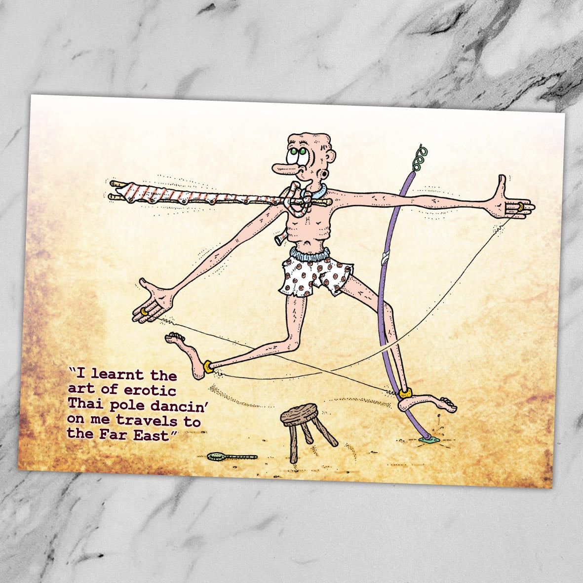 Thai Pole Dance Art Print