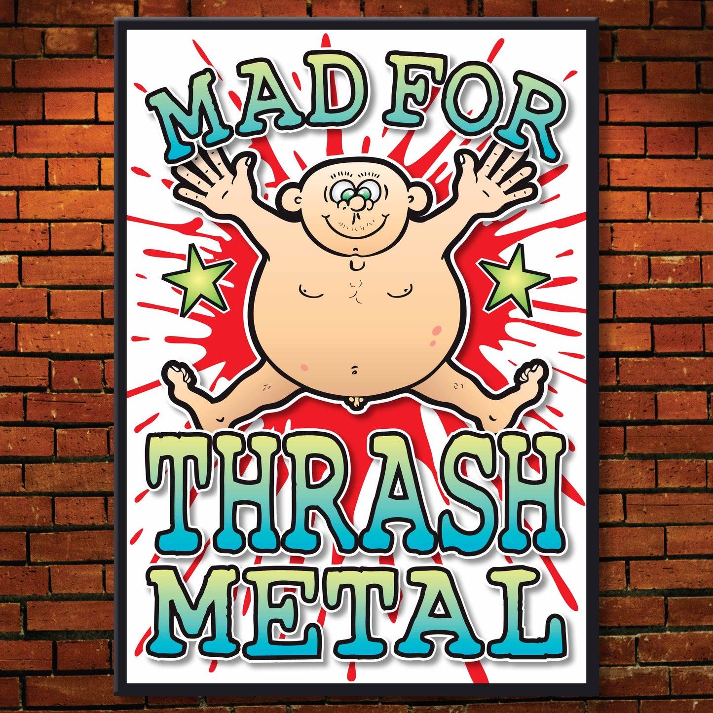 Thrash Metal Art Print / Mad For Music Poster / Wall Décor