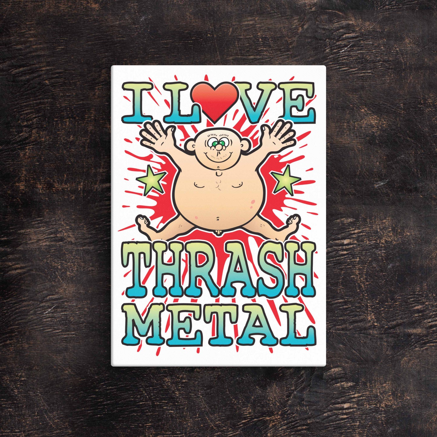 Thrash Metal 51x71cm Canvas Print