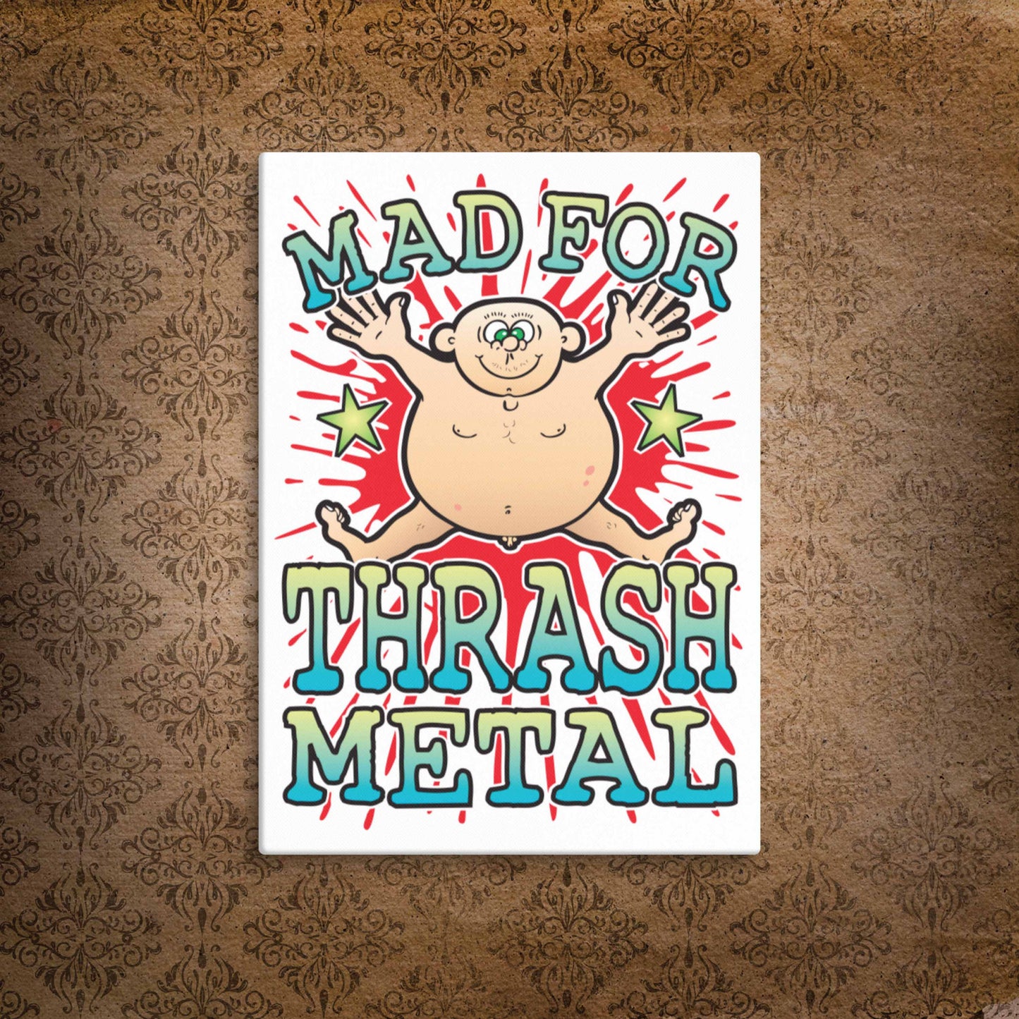 Thrash Metal Canvas Print 30x40cm