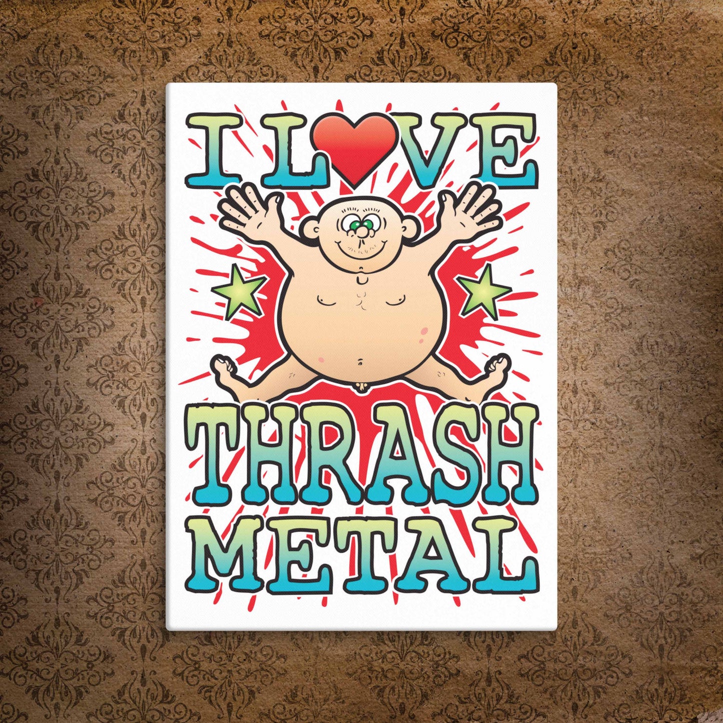 Thrash Metal Canvas Print 30x40cm