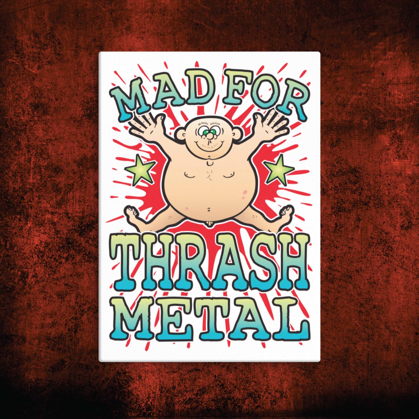 Thrash Metal Canvas Print 30x40cm