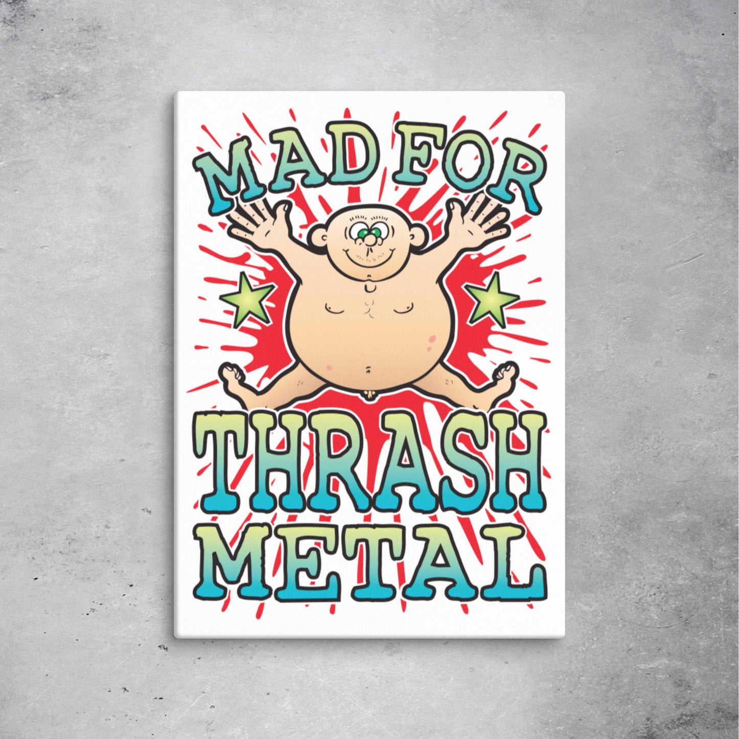 Thrash Metal Canvas Print 51x71cm