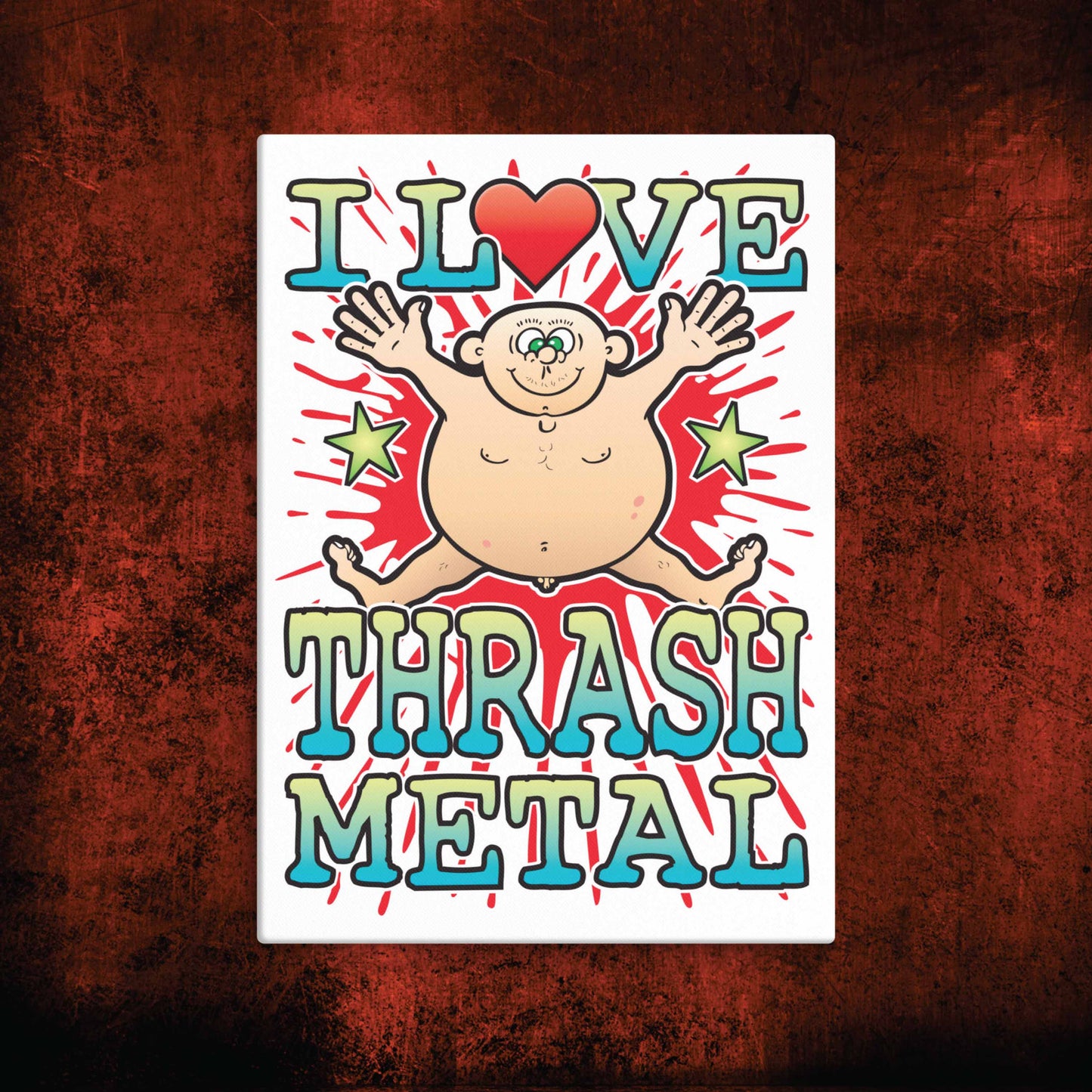 Thrash Metal Canvas Print 30x40cm