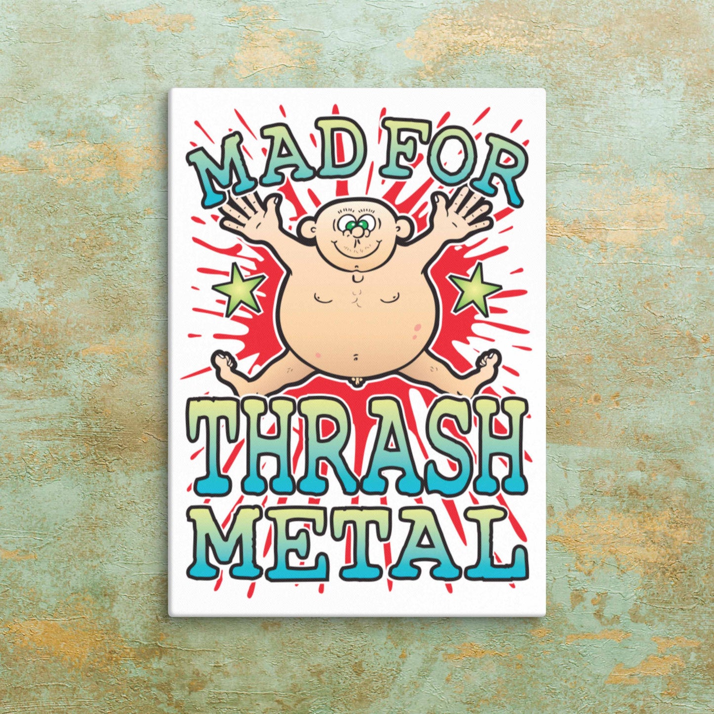 Thrash Metal Canvas Print 30x40cm
