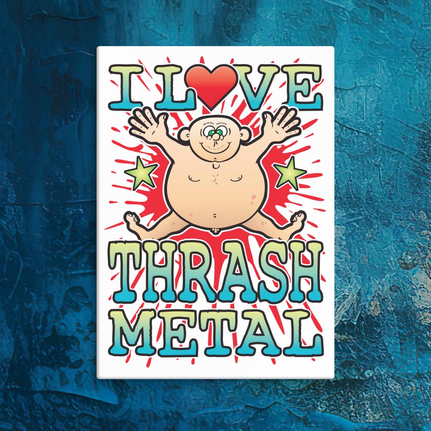 Thrash Metal Canvas Print 30x40cm
