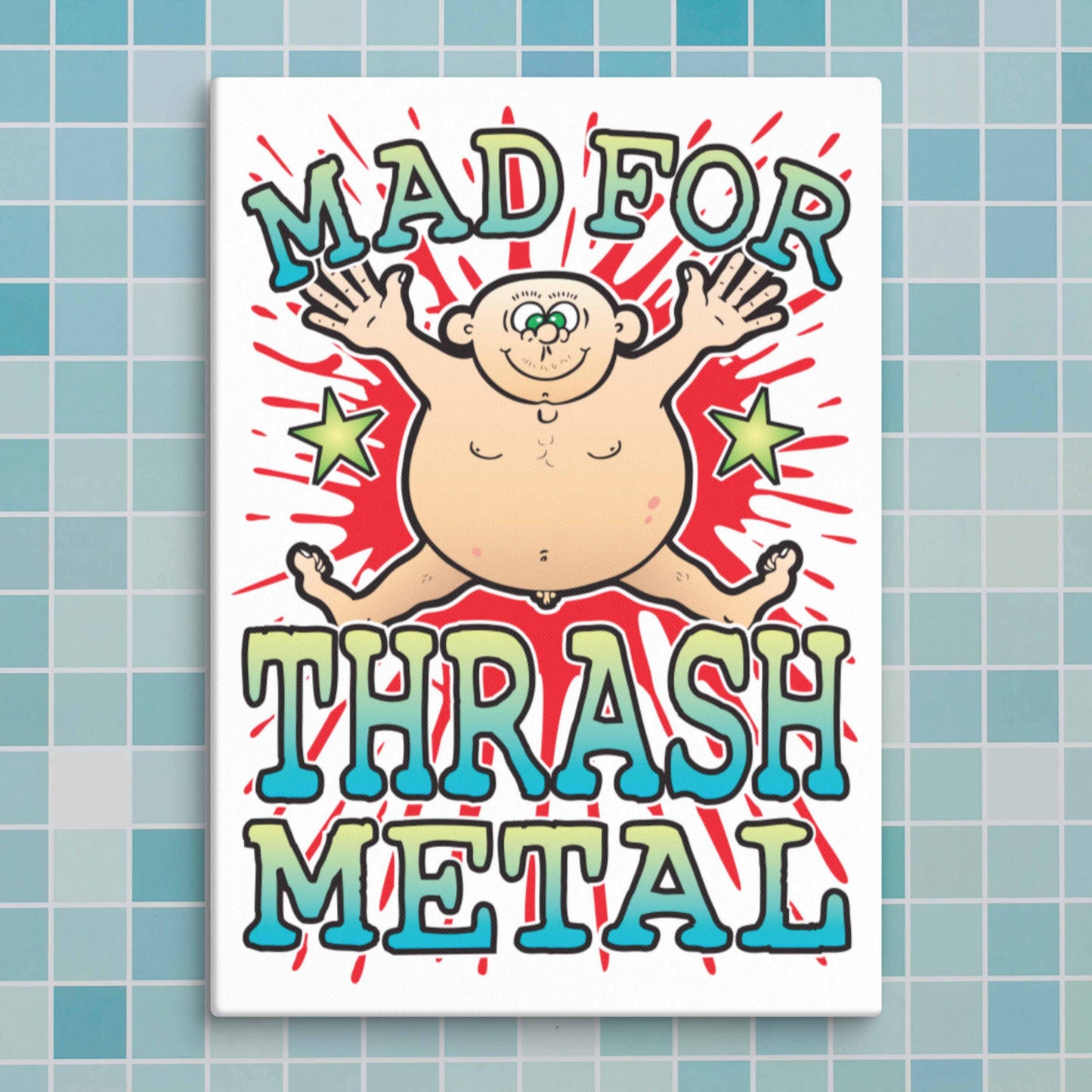 Thrash Metal Canvas Print 30x40cm