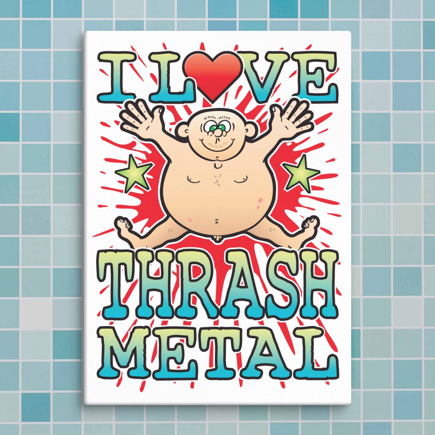 Thrash Metal Canvas Print 30x40cm