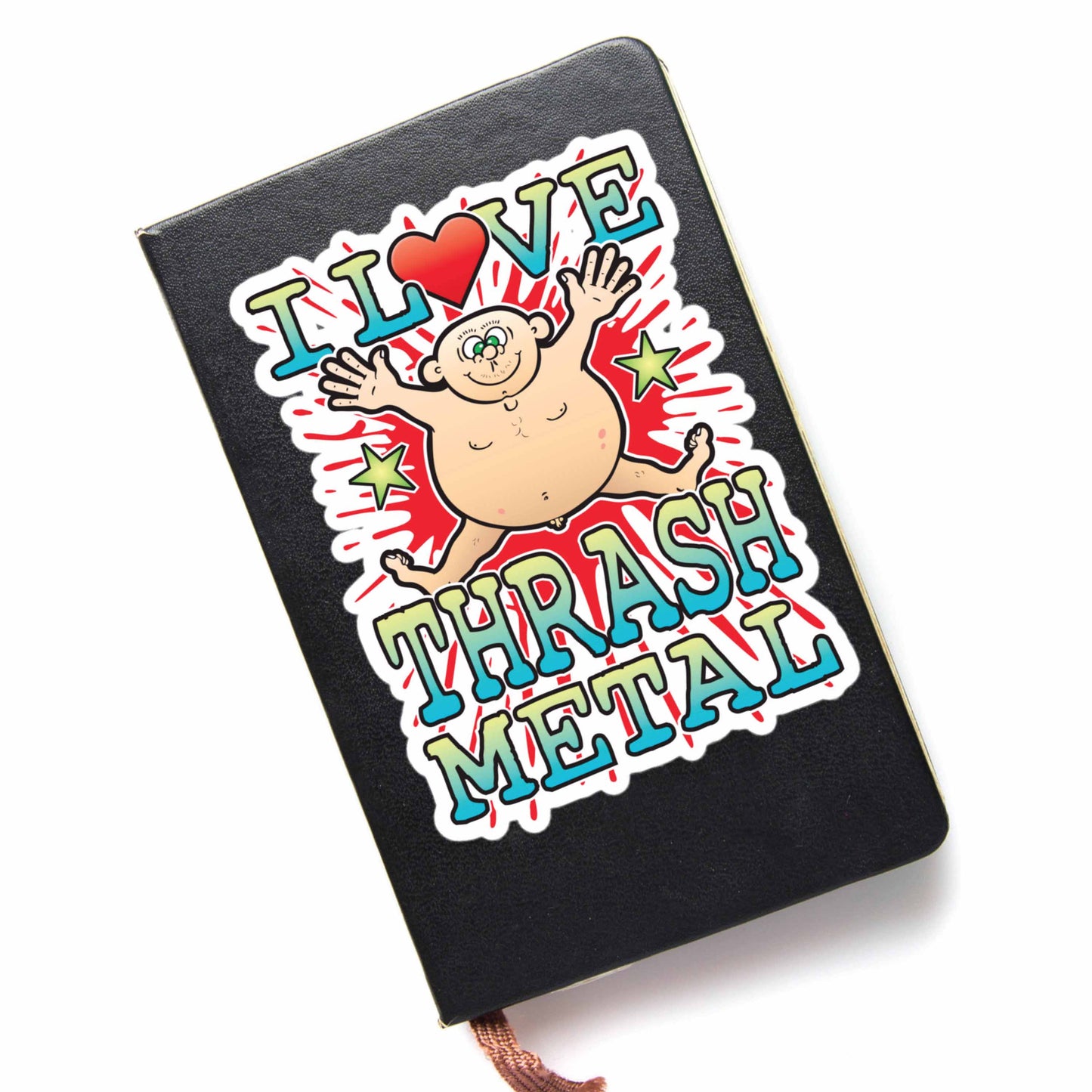 Thrash Metal Vinyl Kiss-Cut Sticker / 14 x 10cm