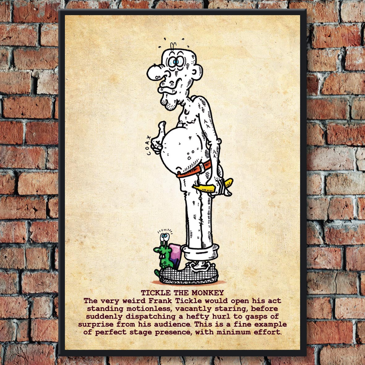 Tickle The Monkey Art Print