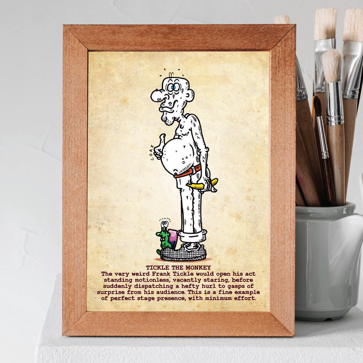 Tickle The Monkey Art Print