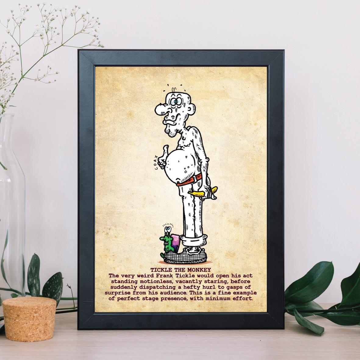 Tickle The Monkey Art Print