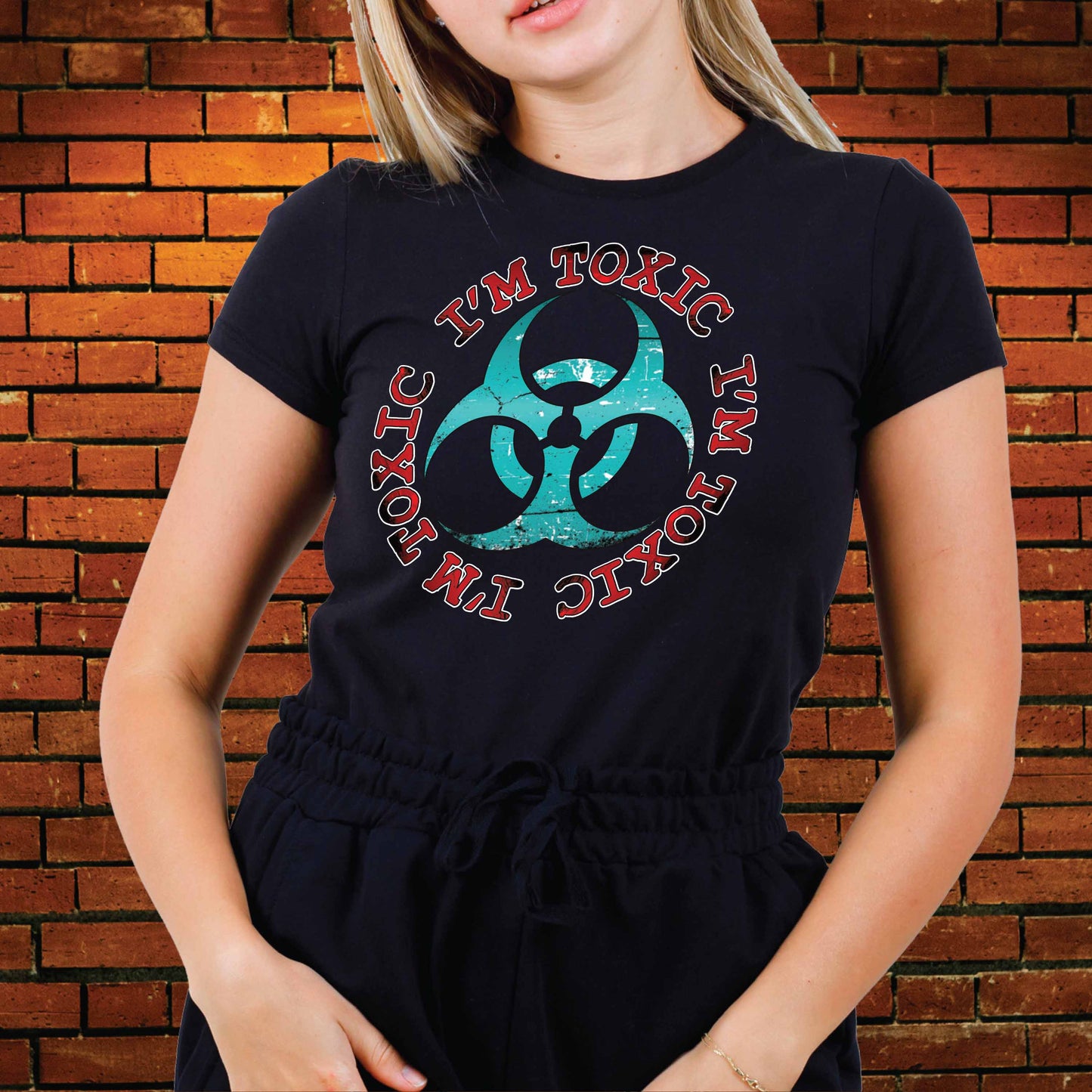 I'm Toxic Funny Slogan Cotton T-Shirt
