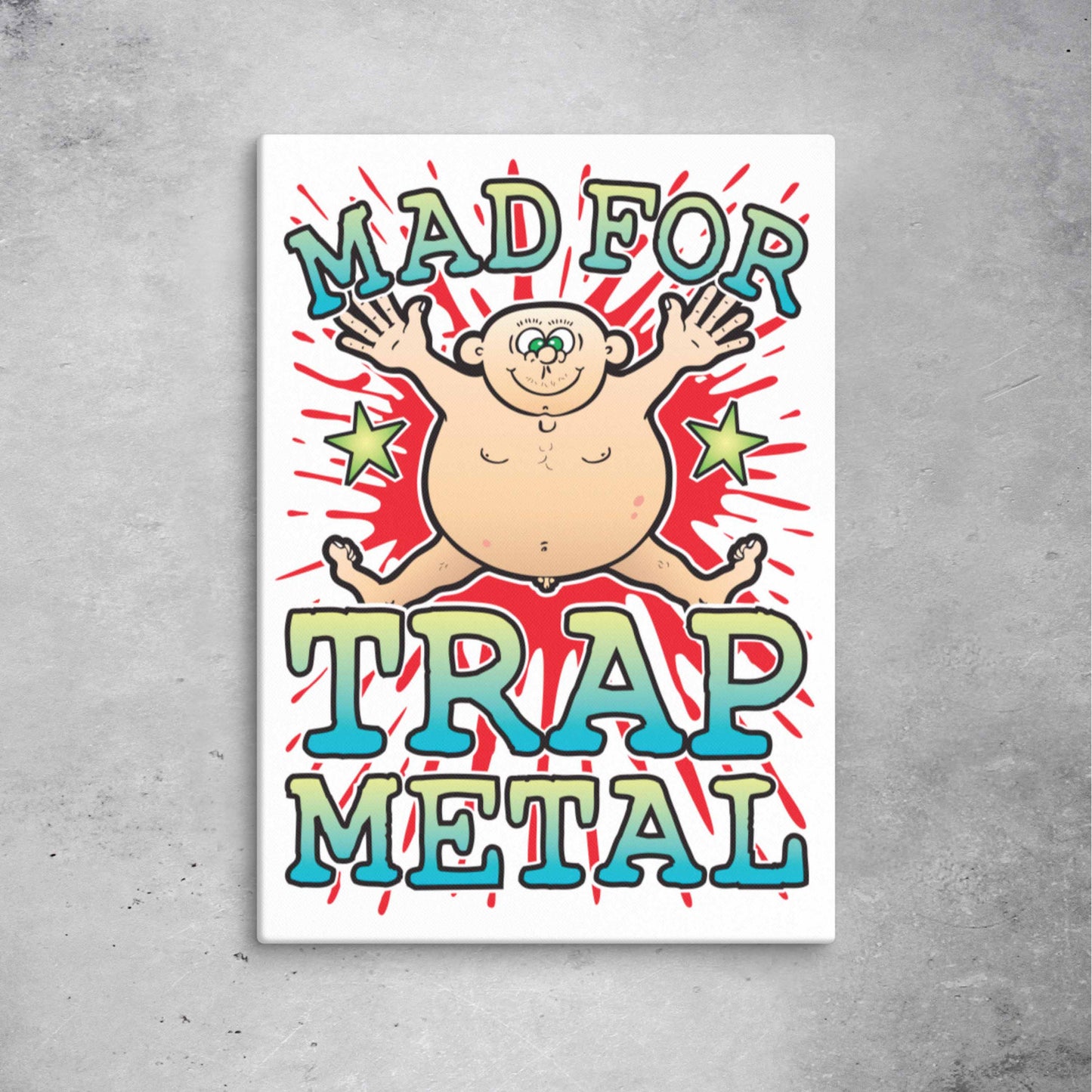 Trap Metal Canvas Print 51x71cm