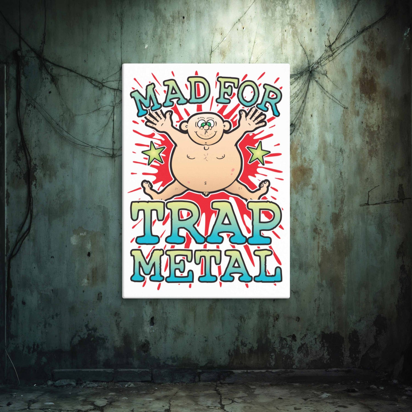 Trap Metal Canvas Print 51x71cm