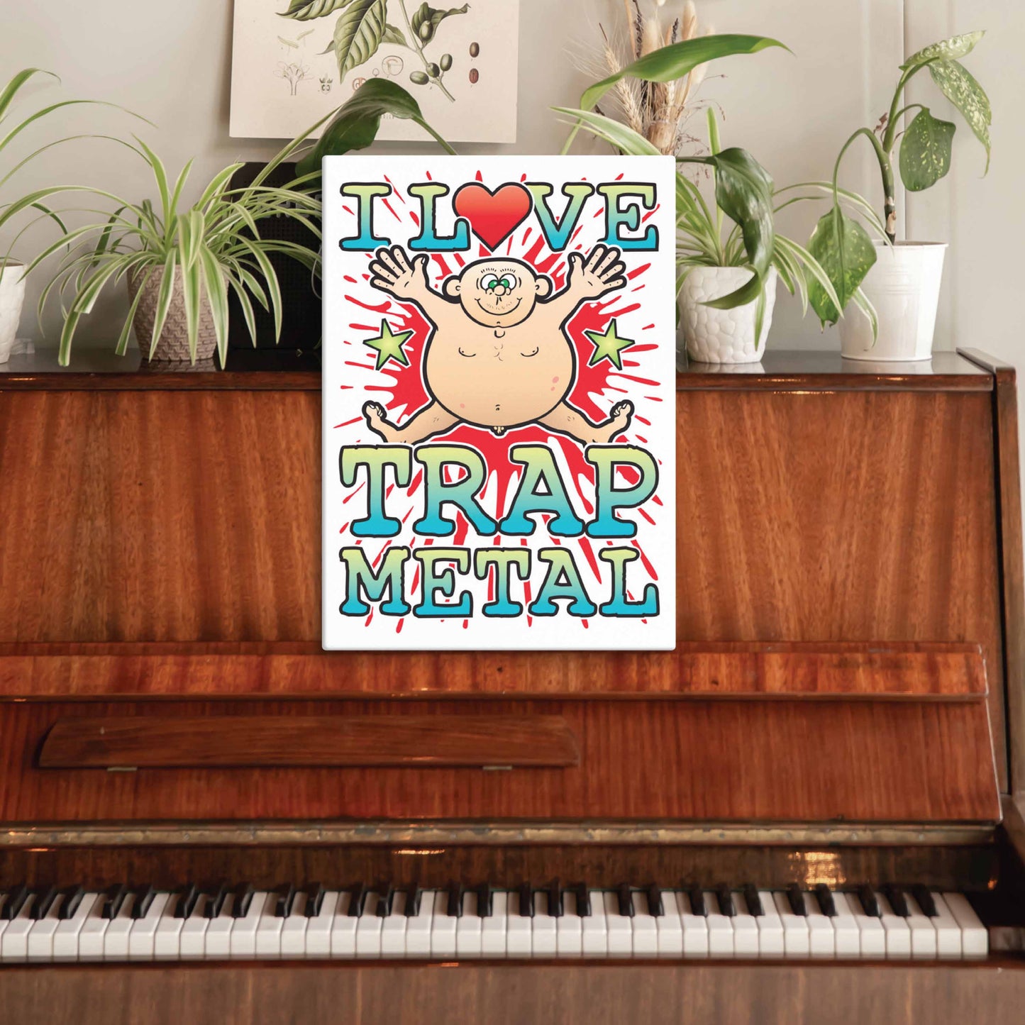 Trap Metal Canvas Print 30x40cm