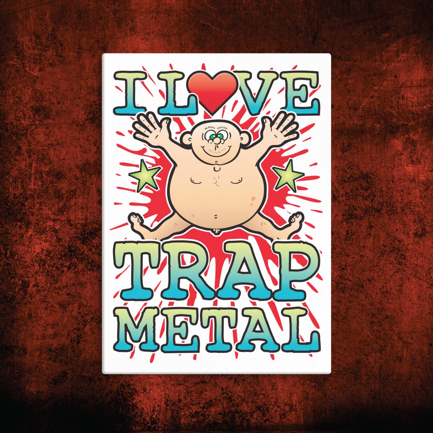 Trap Metal Canvas Print 30x40cm