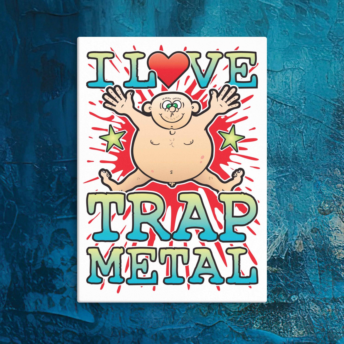 Trap Metal Canvas Print 30x40cm