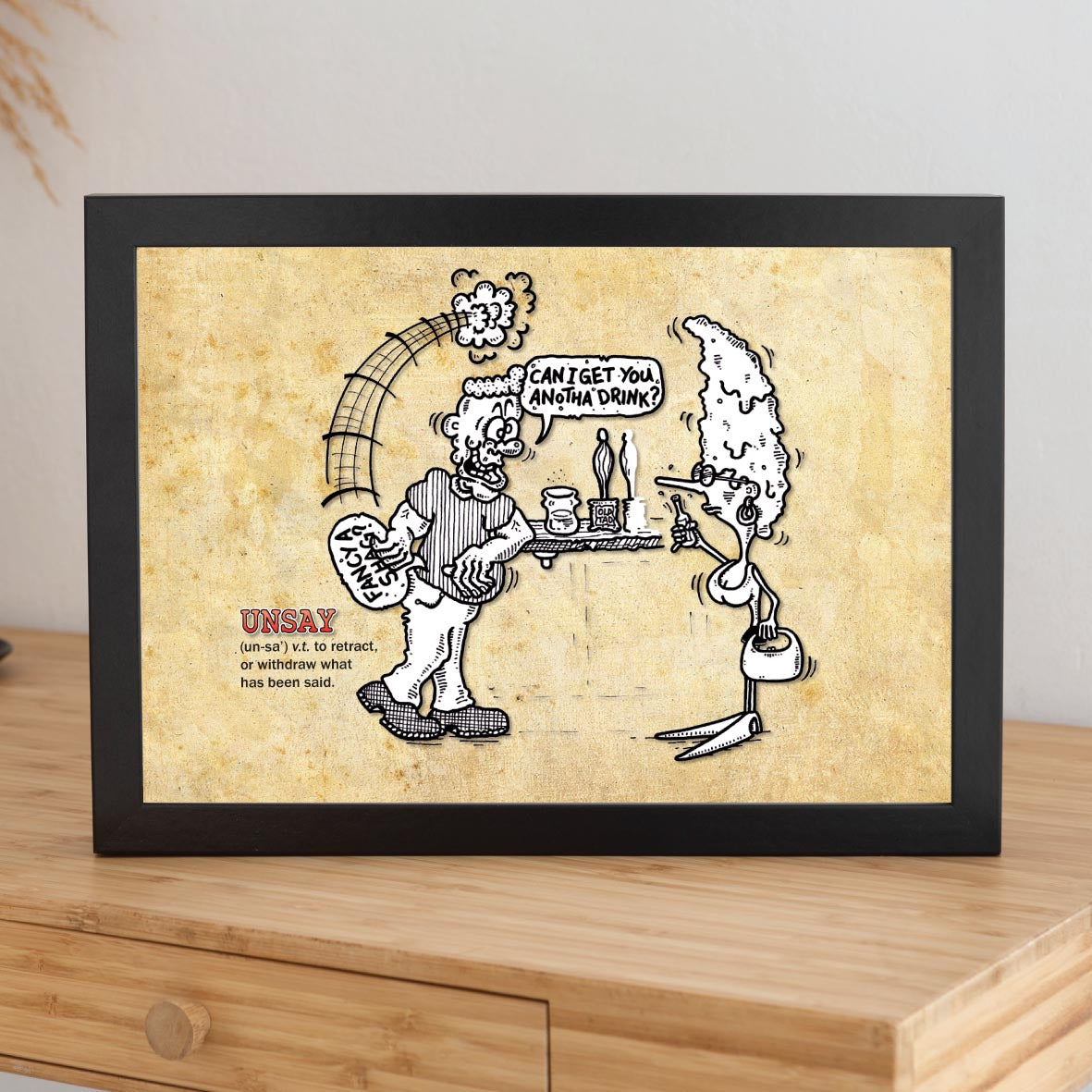 Unsay Cartoon Art Print