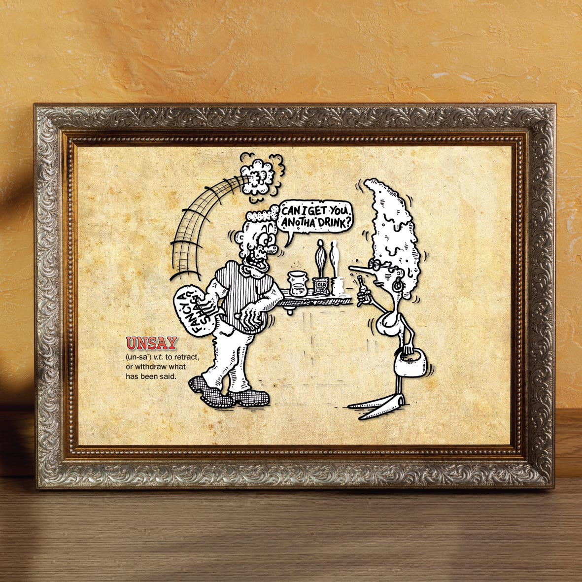 Unsay Cartoon Art Print