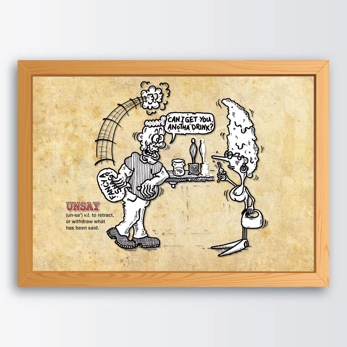 Unsay Cartoon Art Print