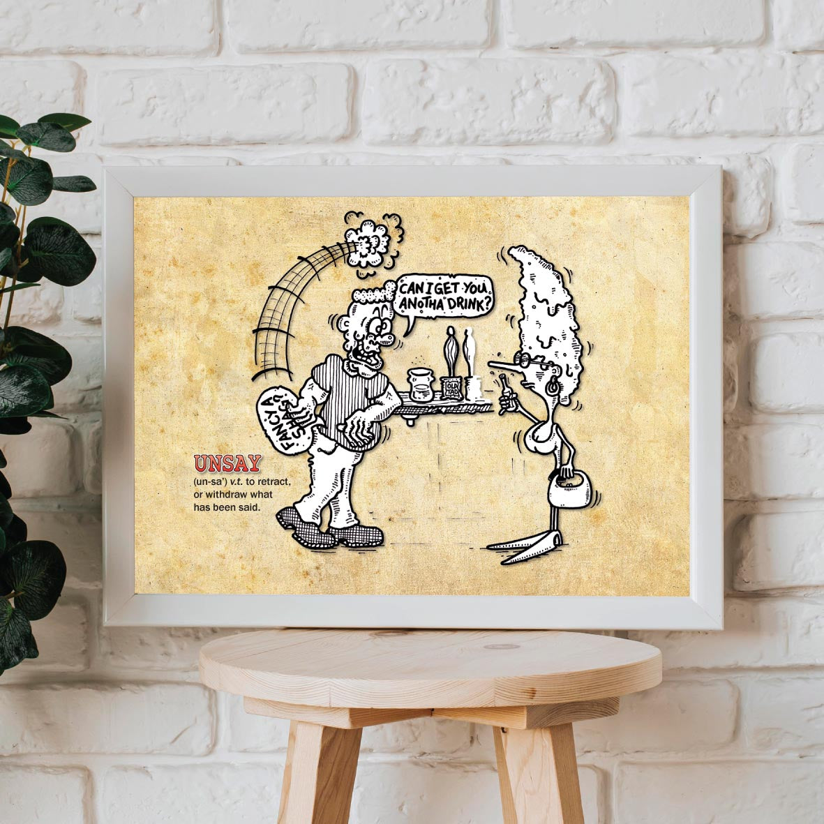 Unsay Cartoon Art Print