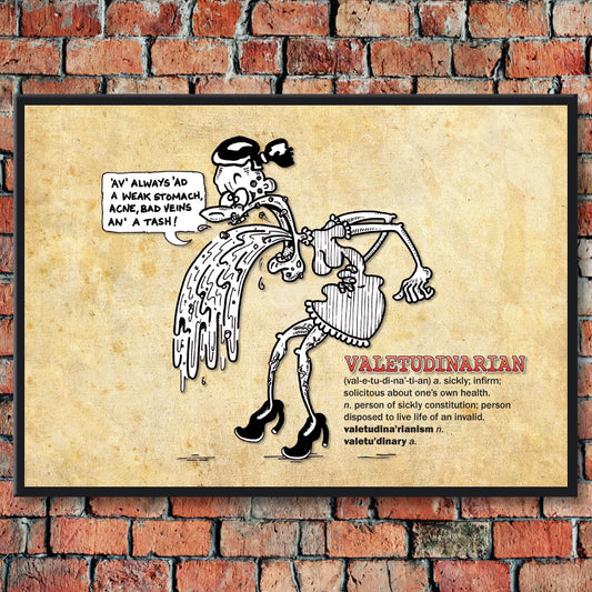 Valetudinarian Cartoon Art Print