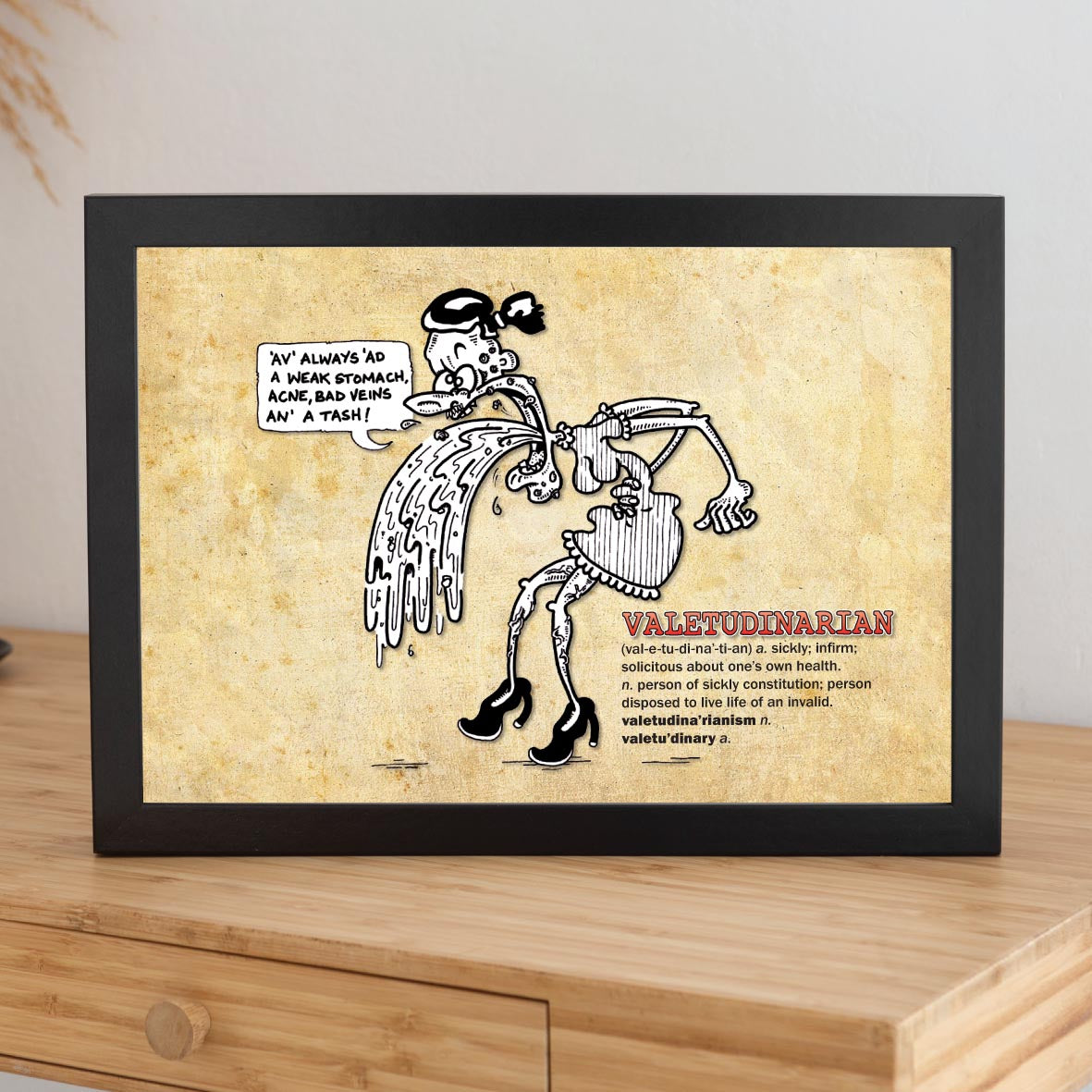 Valetudinarian Cartoon Art Print