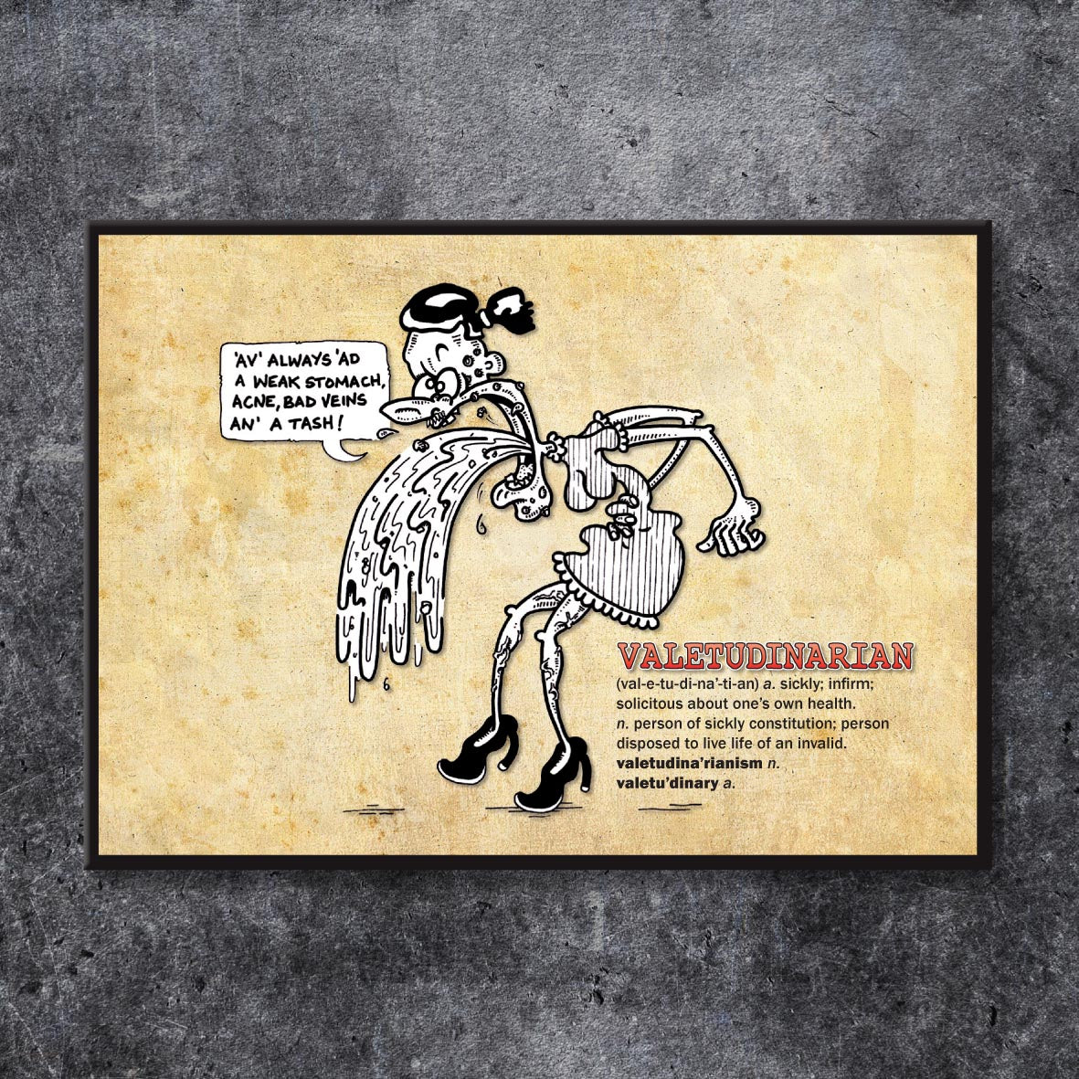 Valetudinarian Cartoon Art Print