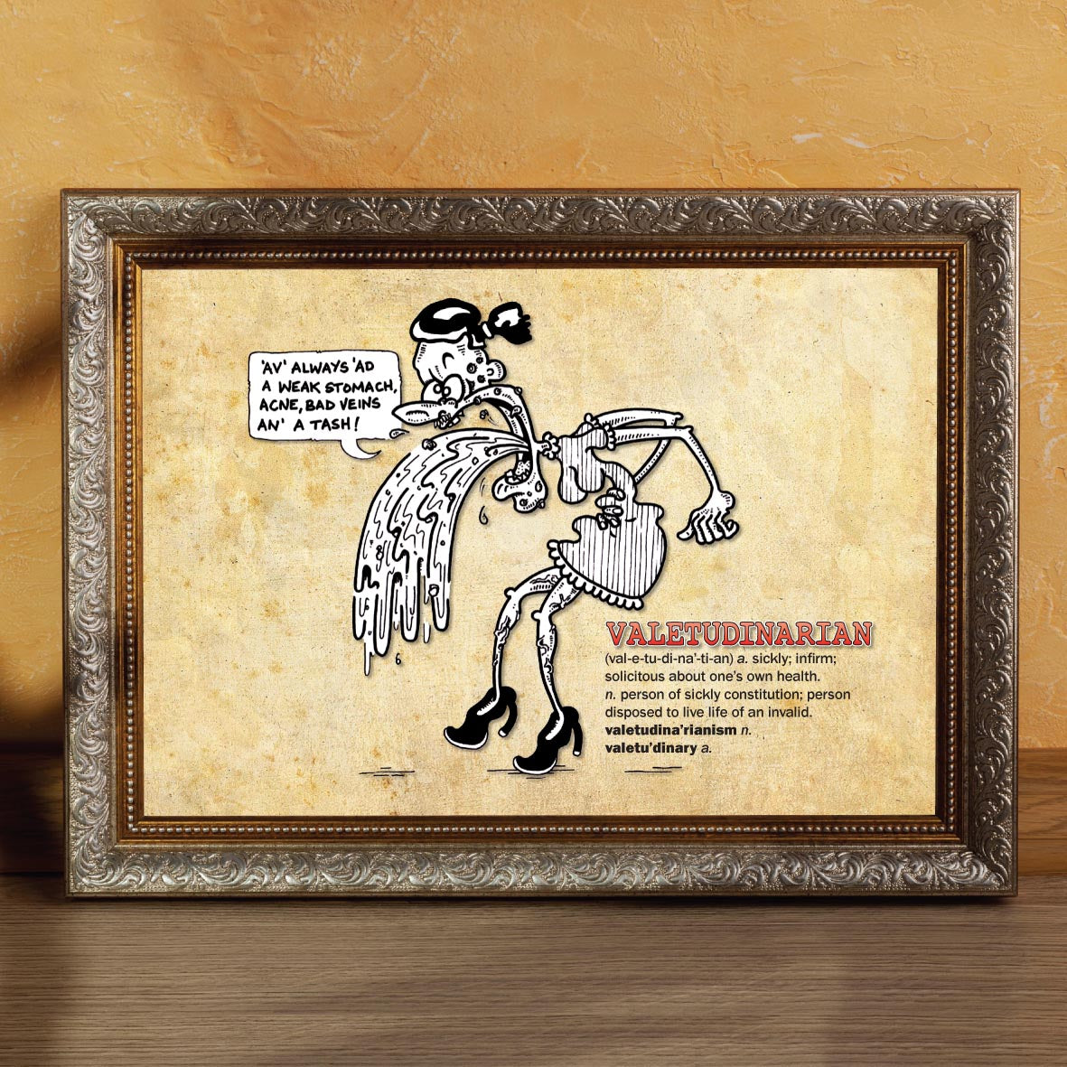 Valetudinarian Cartoon Art Print