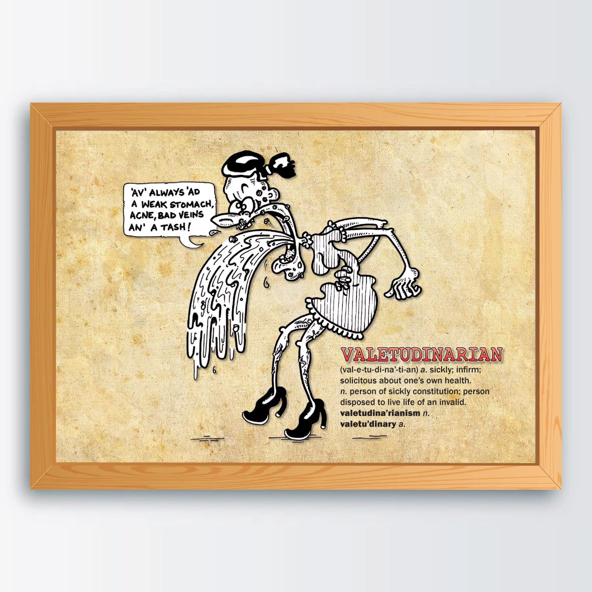 Valetudinarian Cartoon Art Print