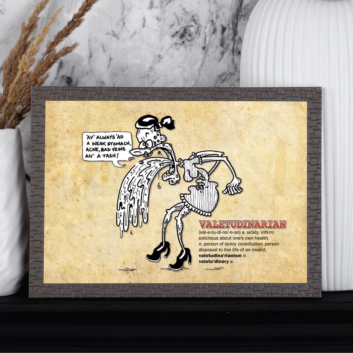 Valetudinarian Cartoon Art Print