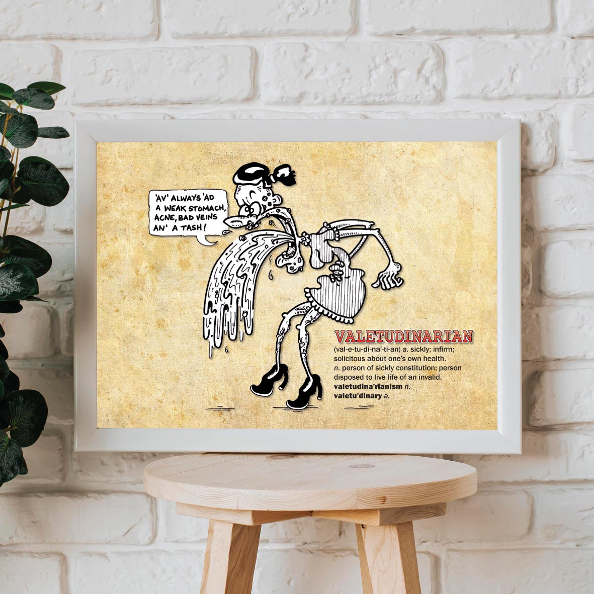 Valetudinarian Cartoon Art Print